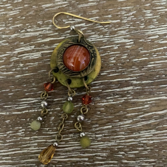 Cute Beaded Hanging Dangle Hook Earrings - Picture 9 of 10